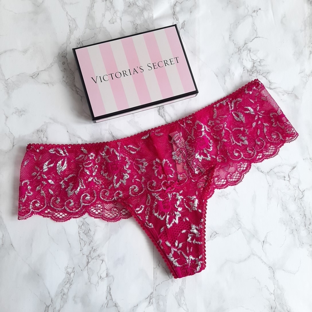 NWT VICTORIA SECRET DREAM ANGELS Allure Shine Hipster Thong Panty